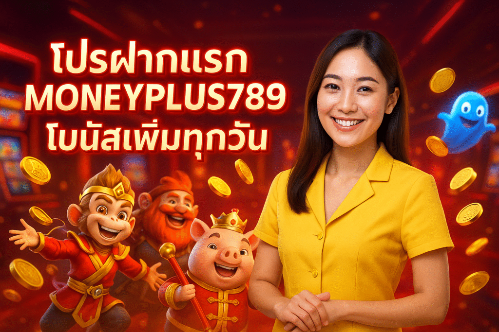 โปรฝากแรก MONEYPLUS789 โบนัสเพิ่มทุกวัน