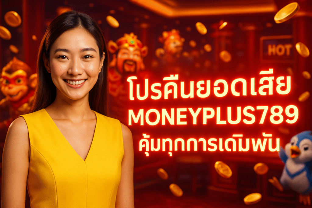 โปรคืนยอดเสีย MONEYPLUS789 คุ้มทุกการเดิมพัน